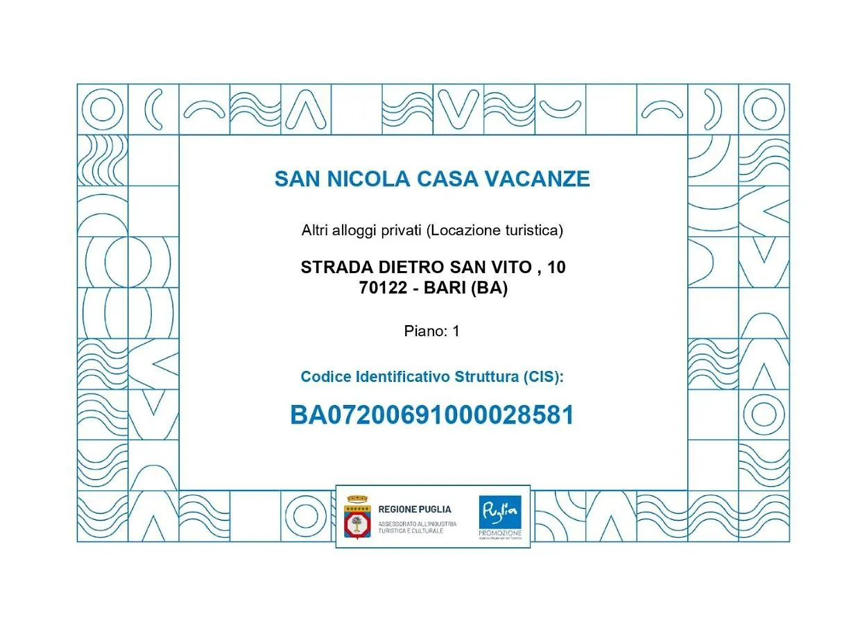 Apartamento San Nicola Casa Vacanze Bari